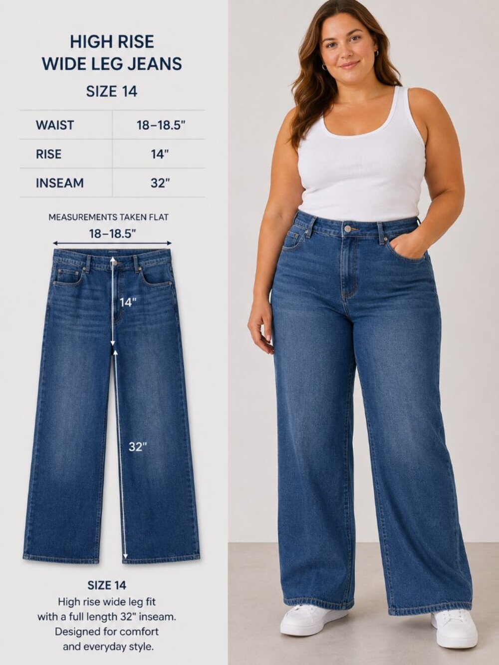 NWT Aero High Rise Wide Leg Jeans